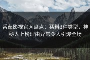番茄影视官网盘点：猛料3种类型，神秘人上榜理由异常令人引爆全场