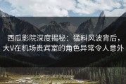 西瓜影院深度揭秘：猛料风波背后，大V在机场贵宾室的角色异常令人意外