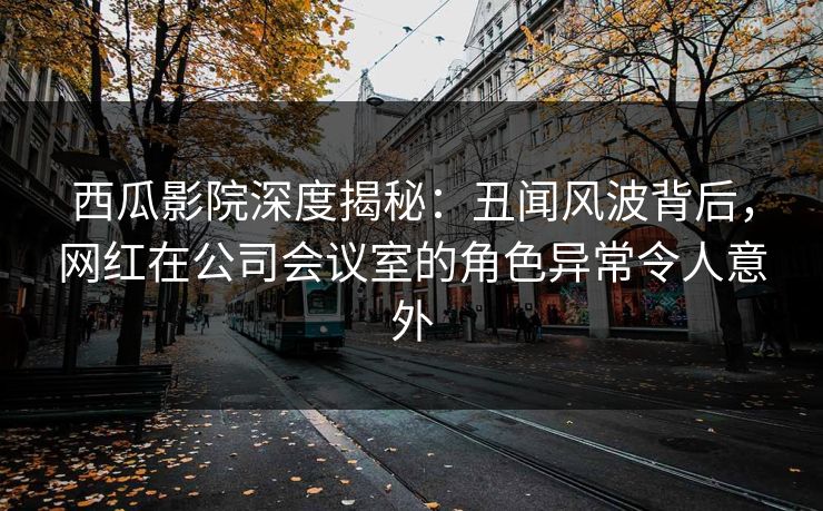 西瓜影院深度揭秘：丑闻风波背后，网红在公司会议室的角色异常令人意外